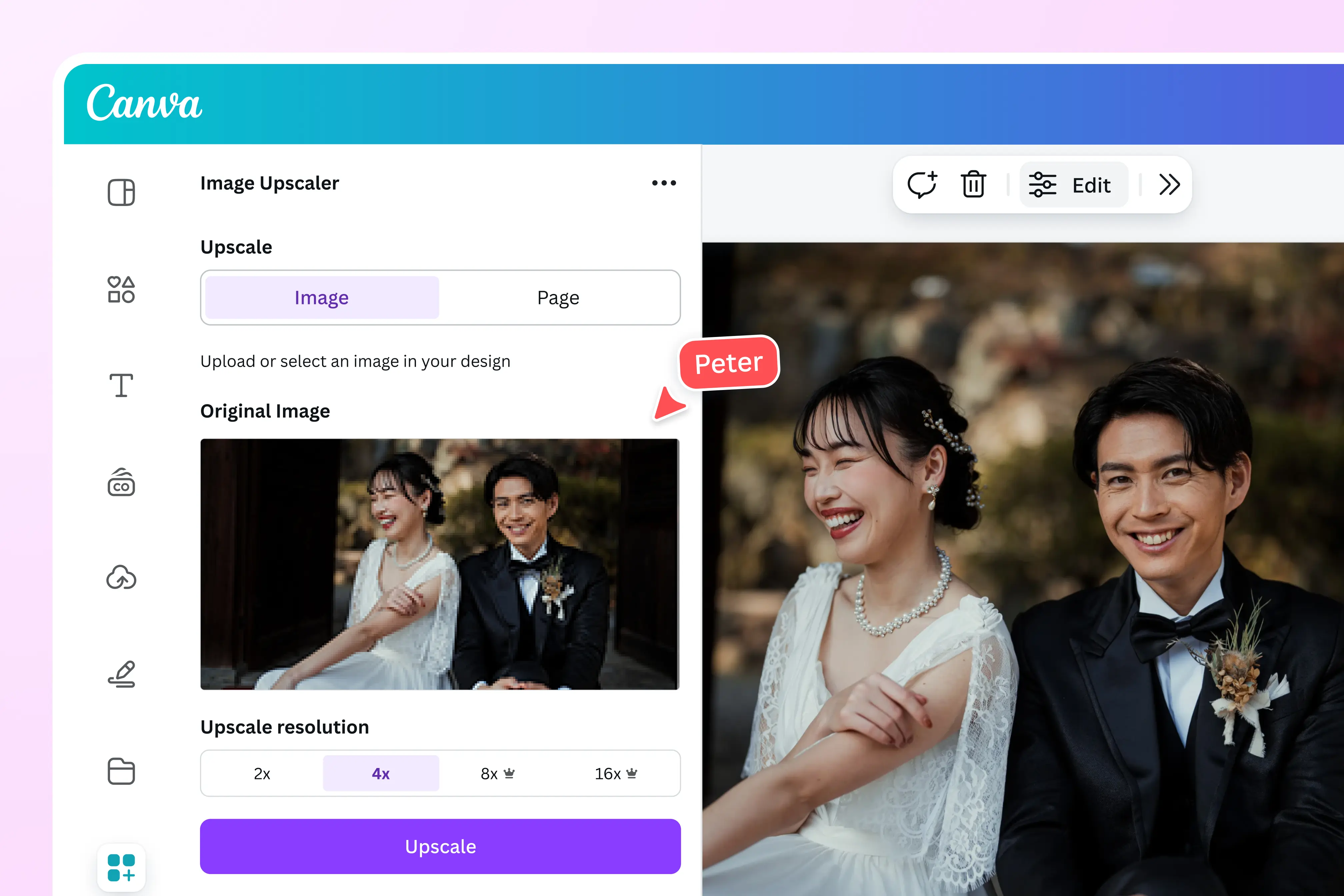 Image Upscaler - Canva Feature