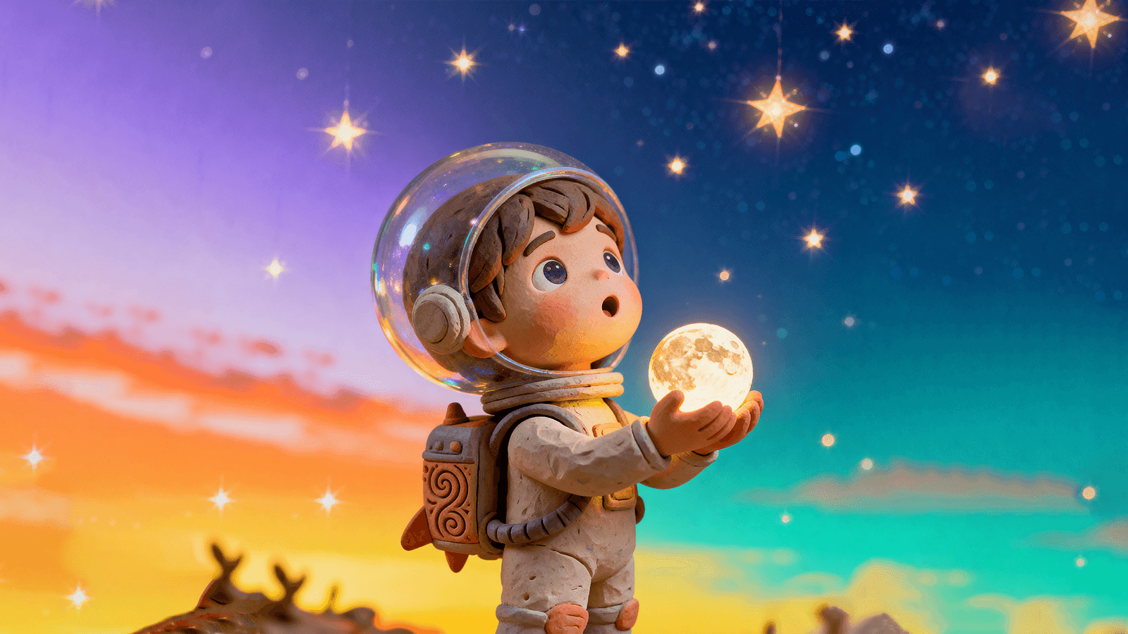 claymify:styleGallery.styles.starlightGuardian.label clay preset example