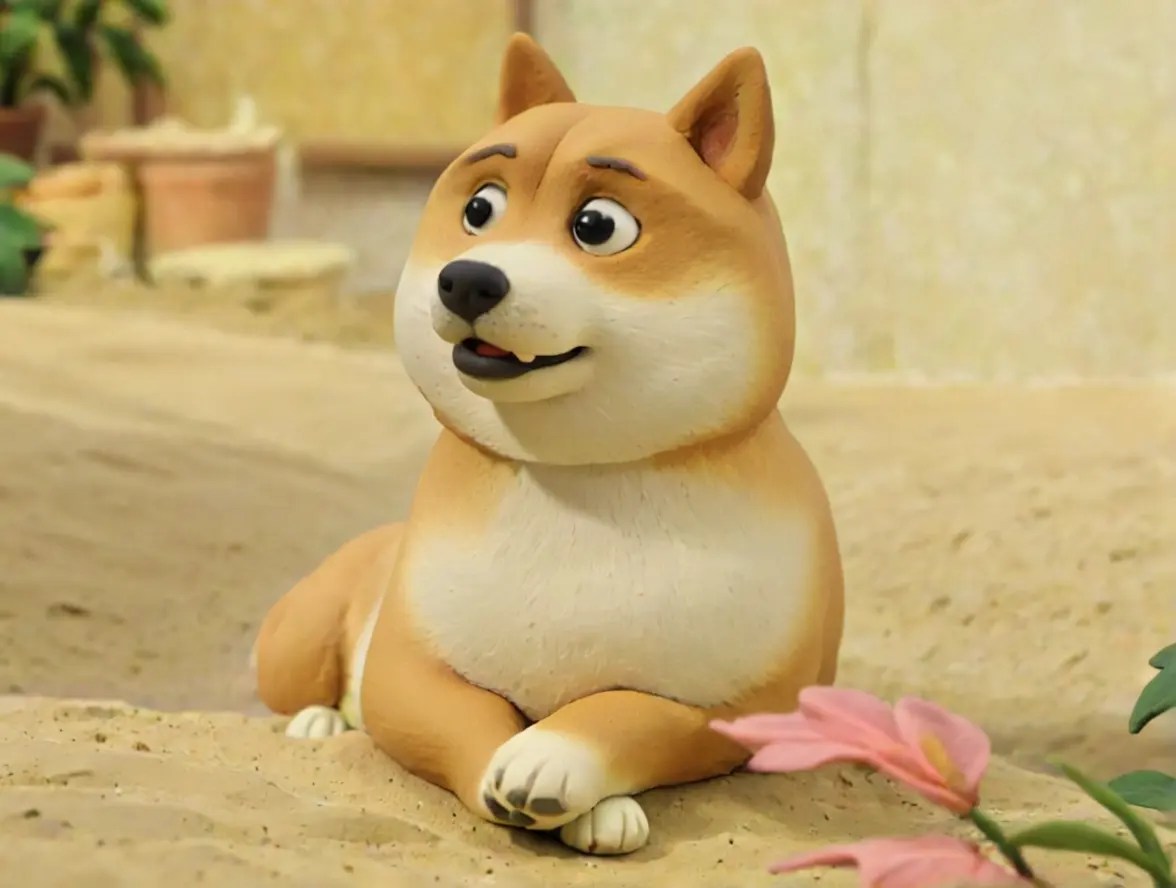 Fun clay interpretation in pop style