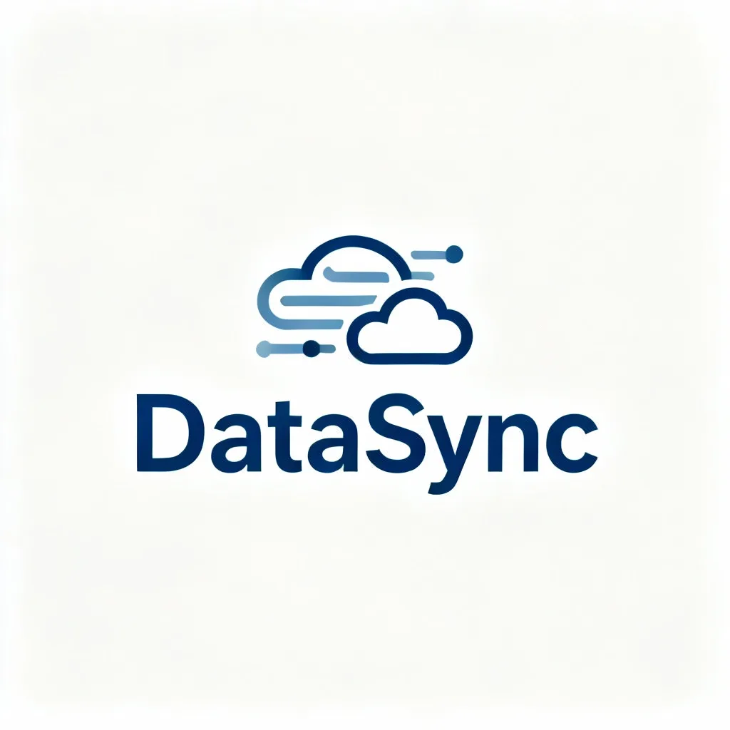 DataSync logo - Technology Minimal